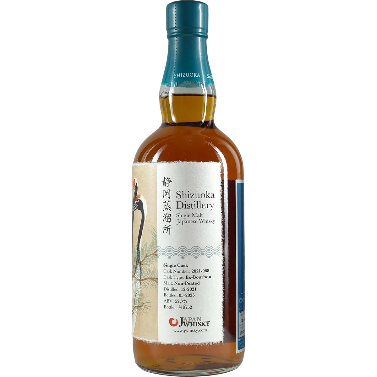 Shizuoka Distillery Single Cask "Jwhisky Kranich" 2021-968 Non-Peated