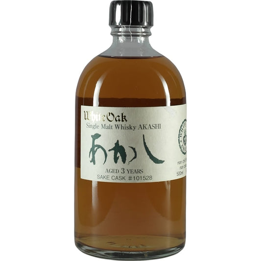 Akashi white Oak Sake Cask #101258 3 Years Destillery Botteling Bottle 1