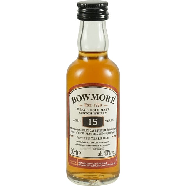 Bowmore 15 Jahre Miniatur 50ml