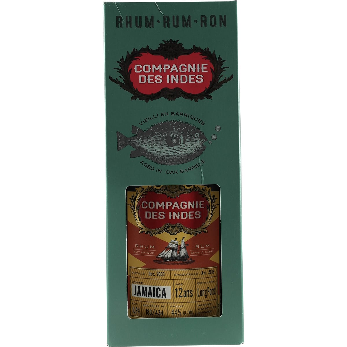 Compagnie des Indes Long Pond 12 Years JLP4