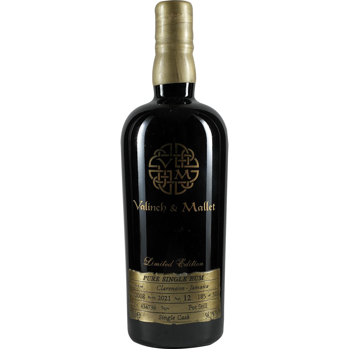 Jamaïque Single Cask Clarendon 12 ans Valinch & Mallet L'Esprit de l'Art
