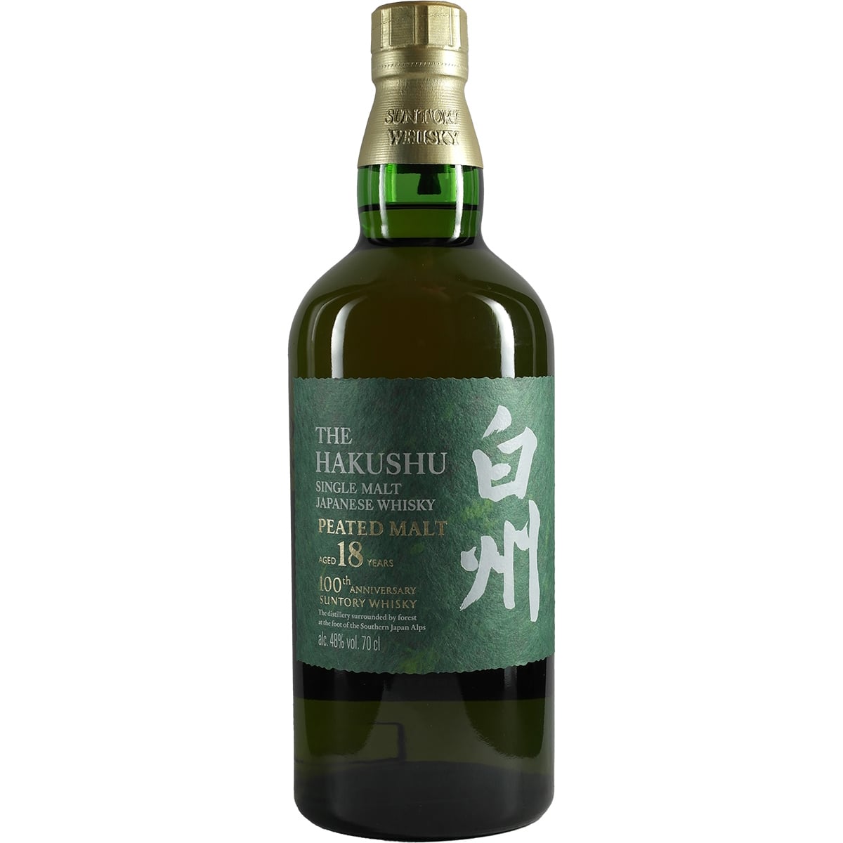 Suntory Hakushu 18 ans Heavely Peated Édition 100e anniversaire