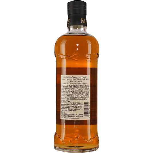 Mars Whisky Komagatake Sherry and White American Oak 2011 Rückseite