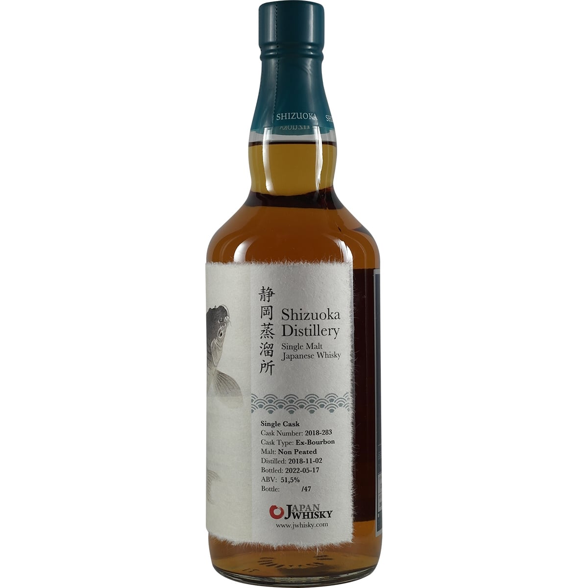Distillerie Shizuoka Single Cask « Jwhisky Carp » 2018-283 non tourbé