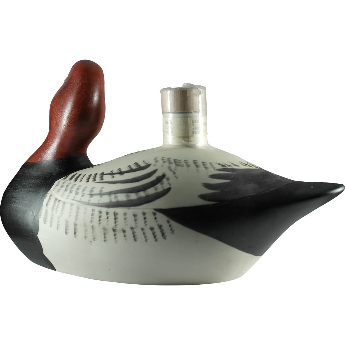 Suntory Crest 12 Years Red Head Duck Bottle Back