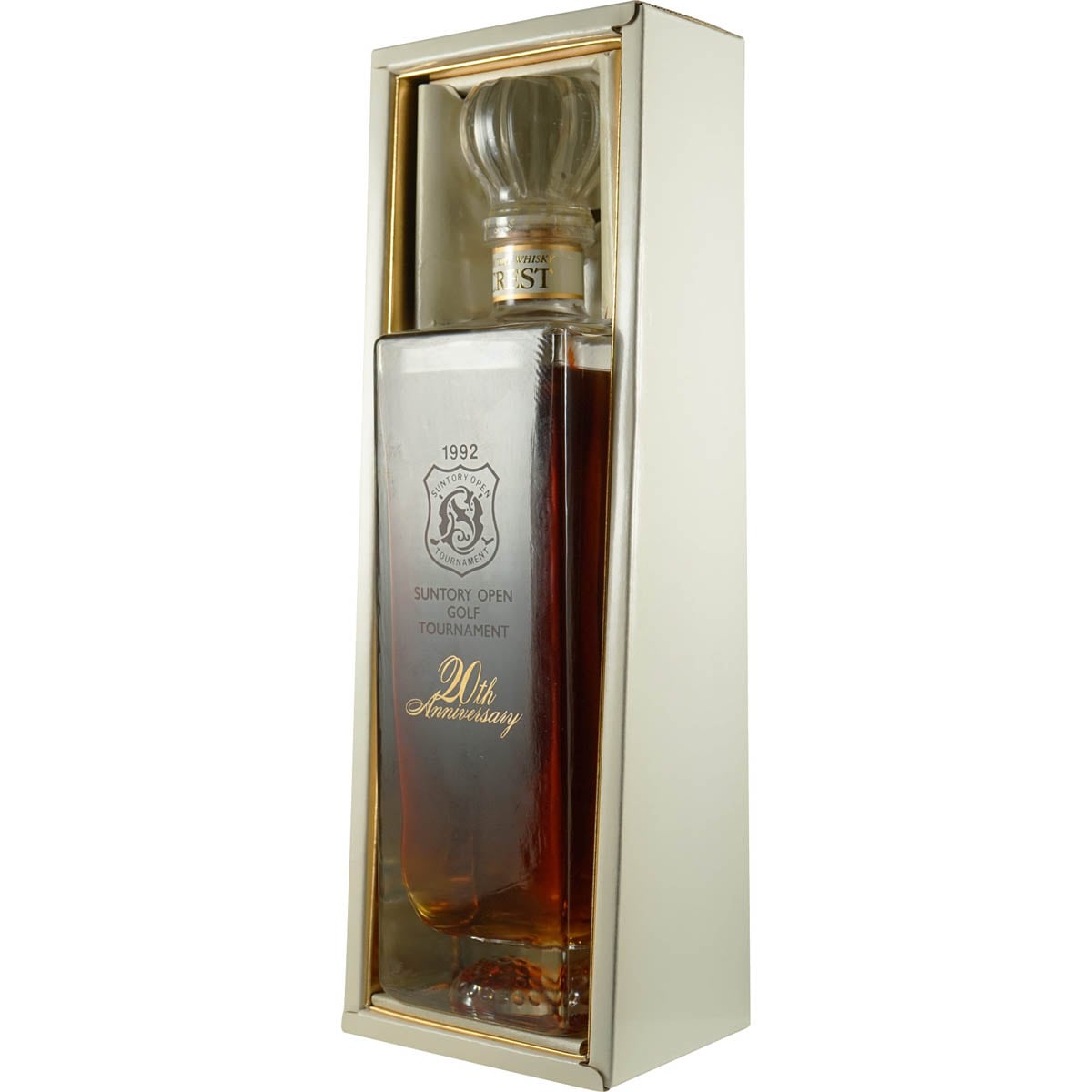 Suntory Crest 12 Years Suntory Open 20th Anniversery Bottle + Box