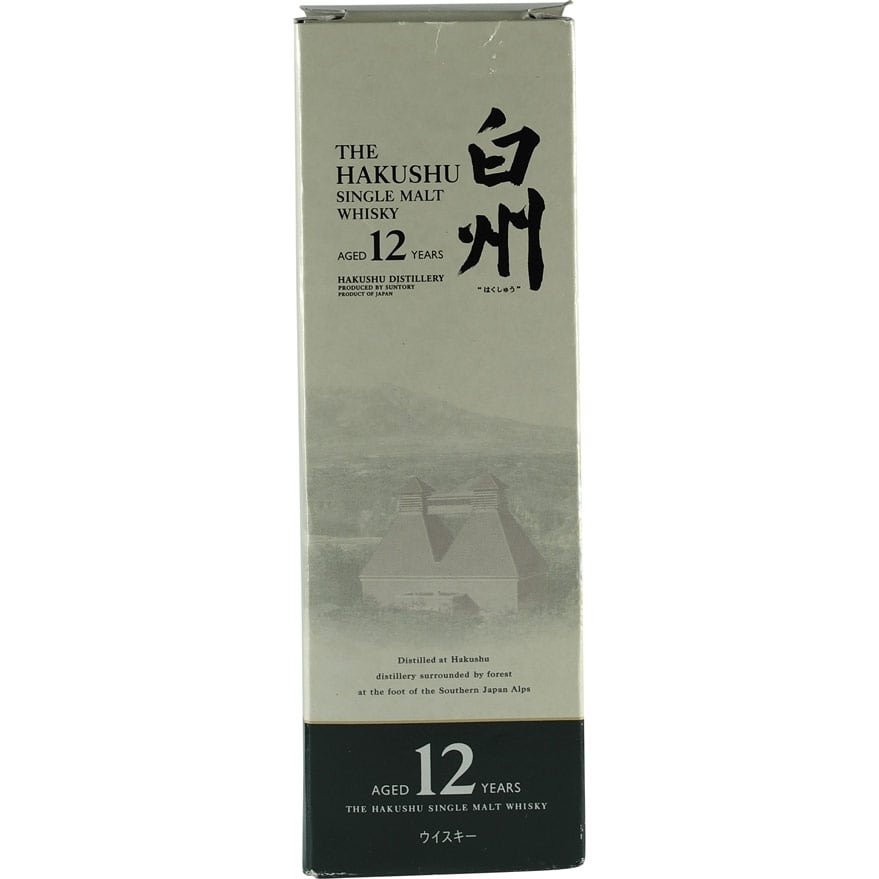 Suntory Hakushu 12 Years 180ml Bottle Box