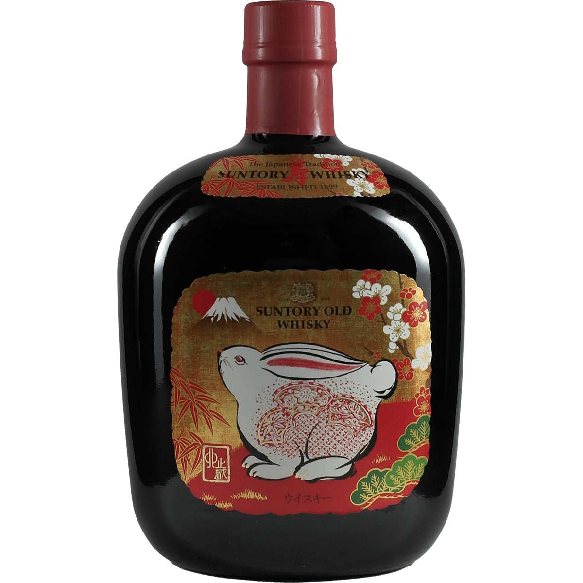 Bouteille de whisky Suntory Old, signe du zodiaque, lapin, 2023