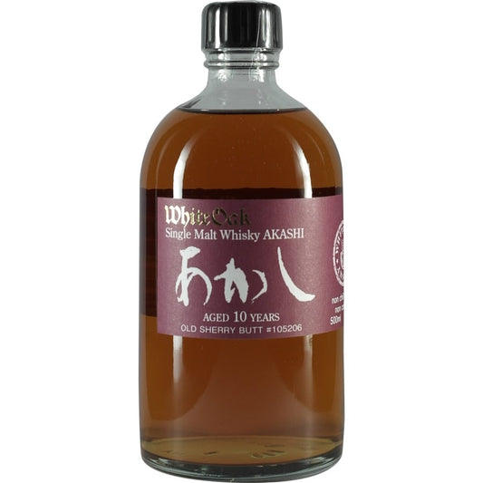 White Oak Akashi 10 Years Sherry Butt #105206 Bottle 01