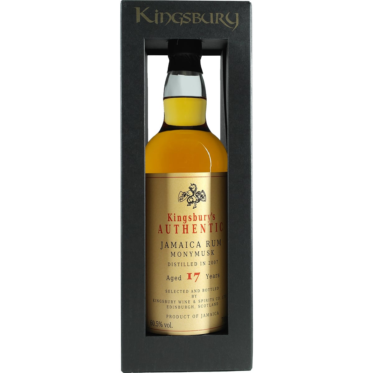 Kingsbury's Authentic Jamaika Rum Monymusk 17 Years