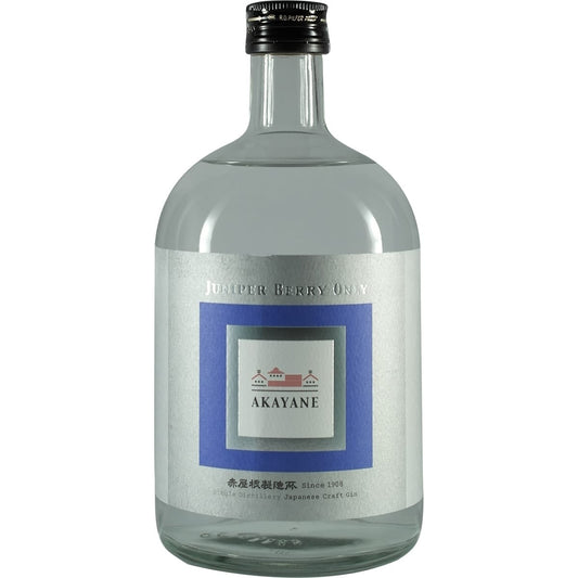 Akayane Juniper Only Gin Blue Lable Bottle