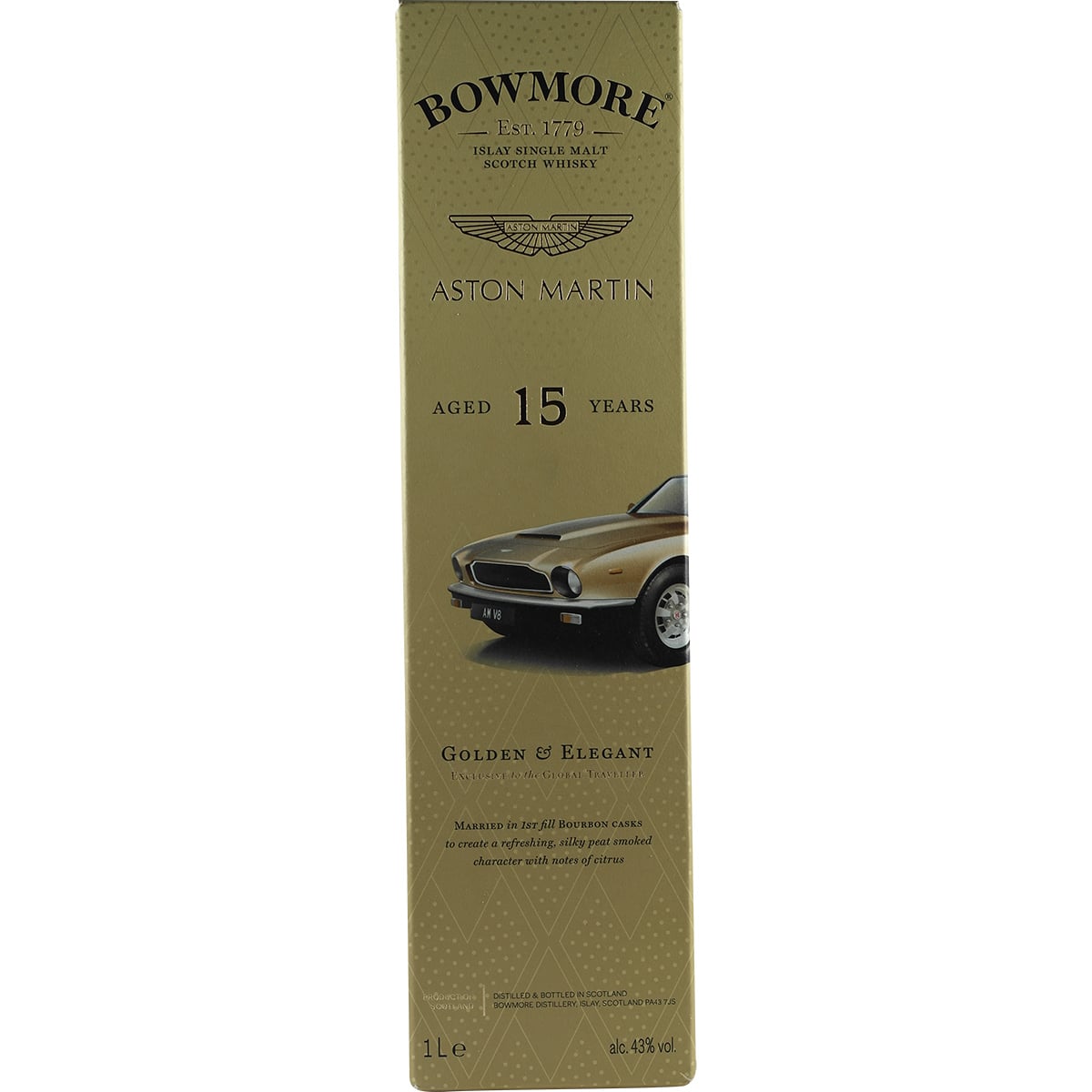 Bowmore 15 ans Aston Martin AM V8 Édition limitée n° 5