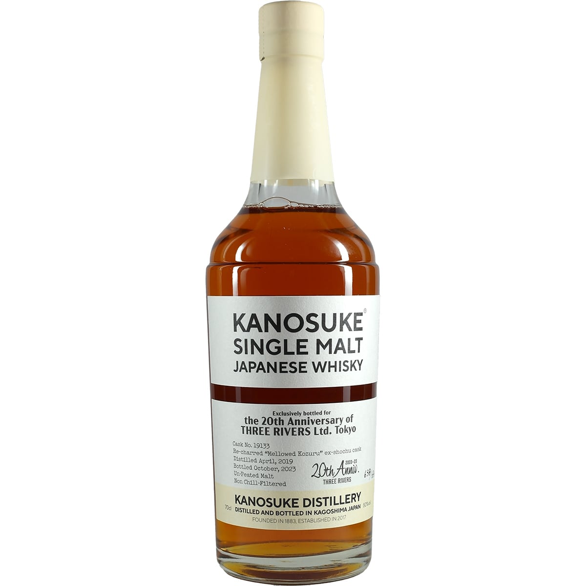 Kanosuke Single Cask 19133 20e anniversaire Tree Rivers