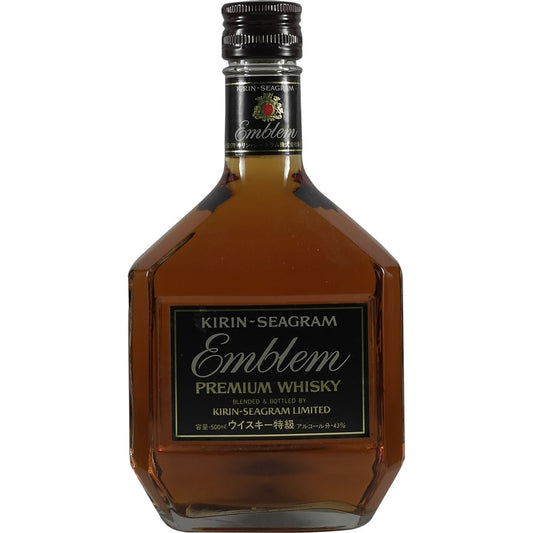 Bouteille carrée de whisky Kirin Gotemba Emblem 500 ml