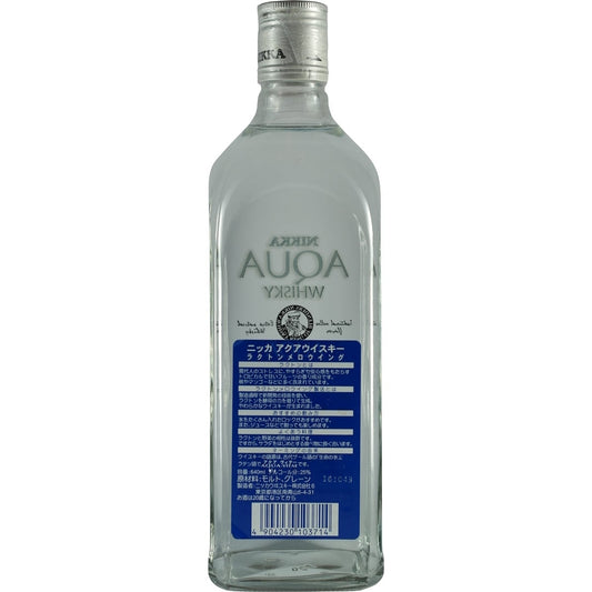 Nikka Aqua Whisky Back