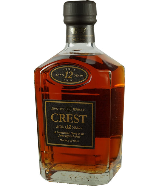 Suntory Crest 12 Years square bottle 