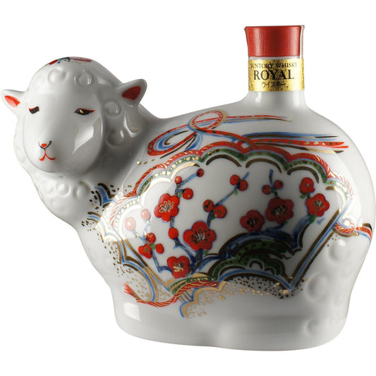 Suntory Royal Whisky Zodiac Sternzeichen Flasche Schaf  Sheep (Whisky) Front