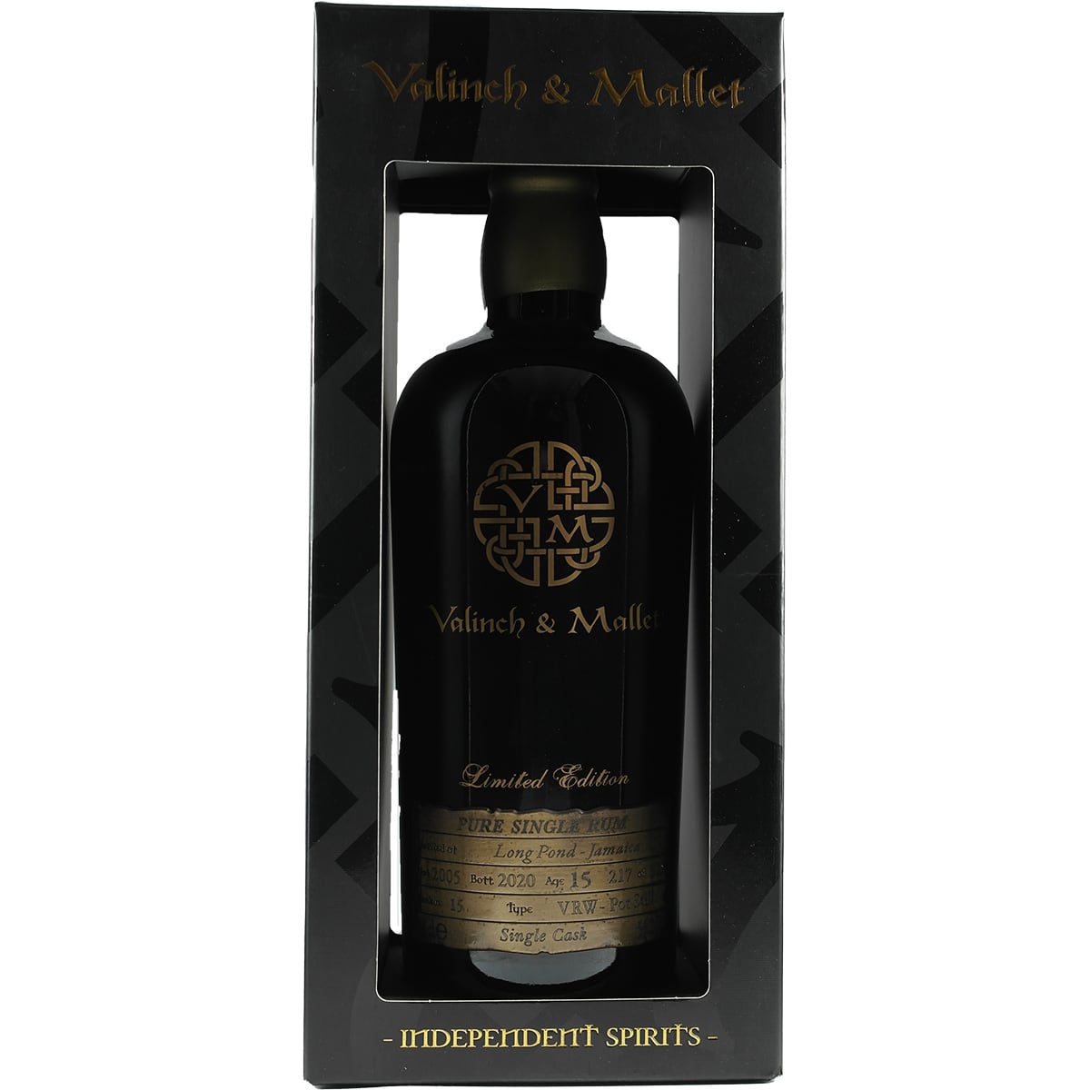 Jamaica Single Cask 15 ans d'âge Pond Valinch &amp; Mallet L'Esprit de l'Art