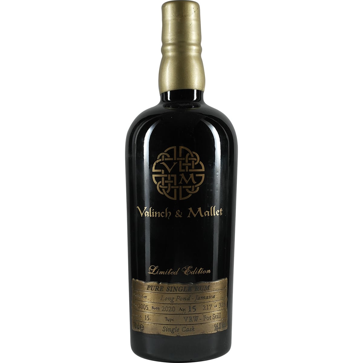 Jamaica Single Cask 15 ans d'âge Pond Valinch &amp; Mallet L'Esprit de l'Art