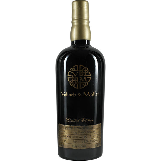 Jamaica Single Cask 15 ans d'âge Pond Valinch &amp; Mallet L'Esprit de l'Art