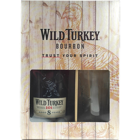 Coffret cadeau Wild Turkey 8 ans 101 Proof 700 ml