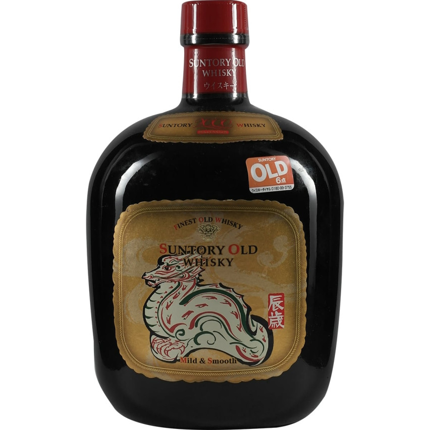 Suntory Old Whisky Mild & Smooth Zodiac Sternzeichen Flasche Drache 7 Dragon 2000